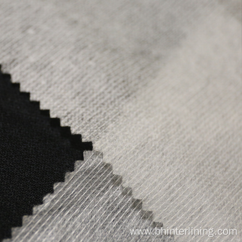 Polyester reinforced stitch bond nonwoven fusing interlining
